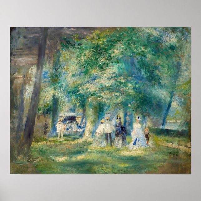 Pierre-Auguste Renoir - The Party at Saint-Cloud Poster (Front)