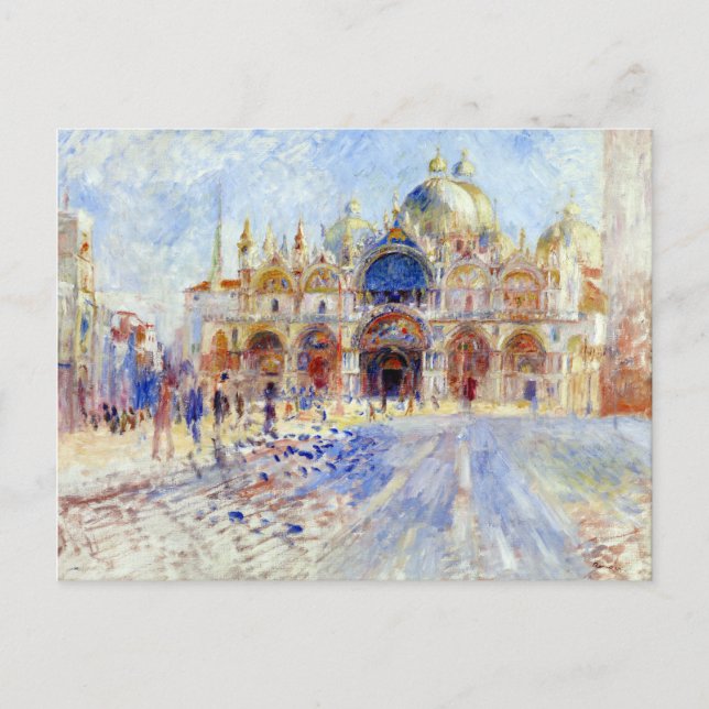 Pierre Auguste Renoir The Piazza San Marco, Venice Postcard (Front)