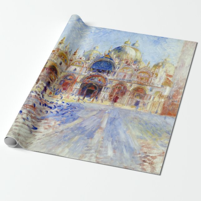 Pierre Auguste Renoir The Piazza San Marco, Venice Wrapping Paper (Unrolled)