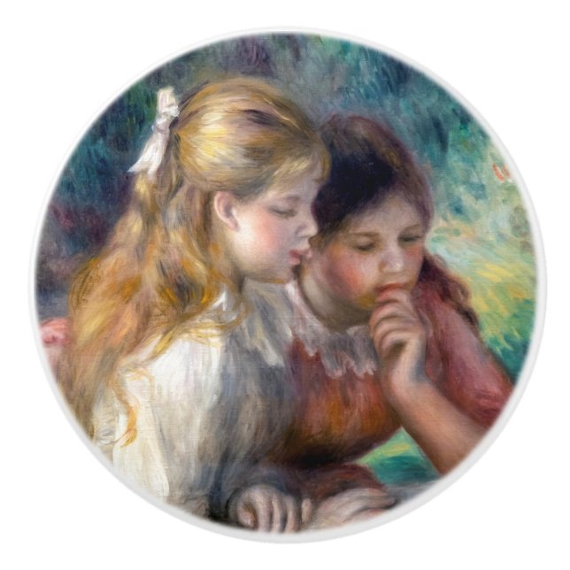 Pierre-Auguste Renoir - The Reading Ceramic Knob (Front)