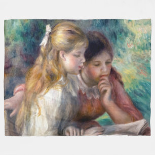 Pierre-Auguste Renoir - The Reading Fleece Blanket