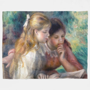 Pierre-Auguste Renoir - The Reading Fleece Blanket