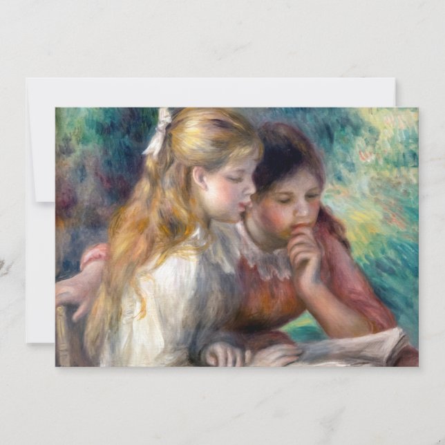 Pierre-Auguste Renoir - The Reading Thank You Card (Front)