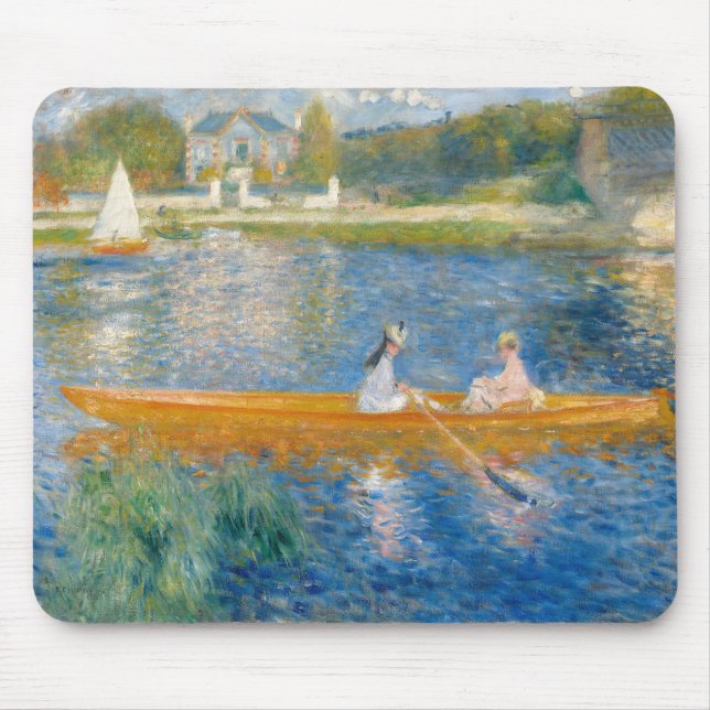 Pierre-Auguste Renoir - The Skiff Mouse Pad (Front)