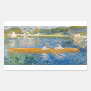 Pierre-Auguste Renoir - The Skiff Rectangular Sticker