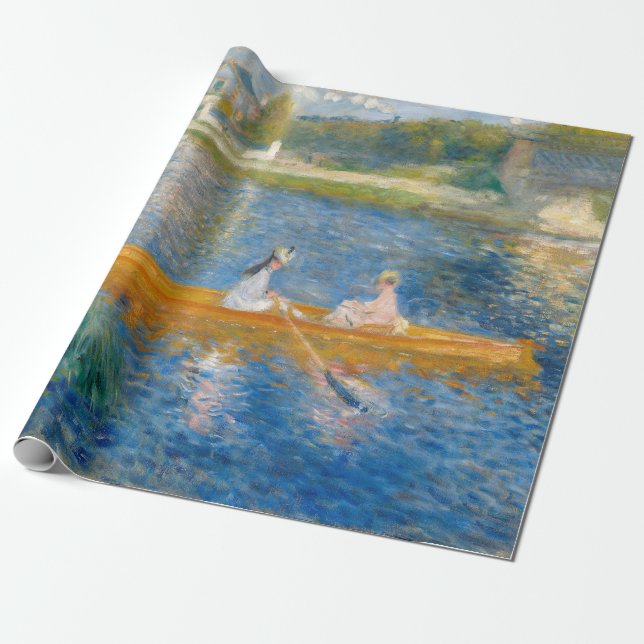 Pierre-Auguste Renoir - The Skiff Wrapping Paper (Unrolled)