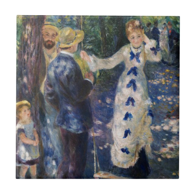 Pierre-Auguste Renoir - The Swing Ceramic Tile (Front)