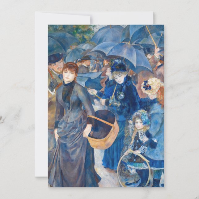 Pierre-Auguste Renoir - The Umbrellas Invitation (Front)
