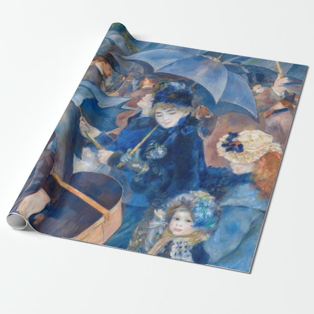 Pierre-Auguste Renoir - The Umbrellas Wrapping Paper (Unrolled)