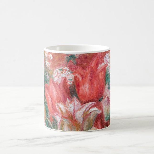 Pierre-Auguste Renoir - Tulip Bouquet Coffee Mug (Center)
