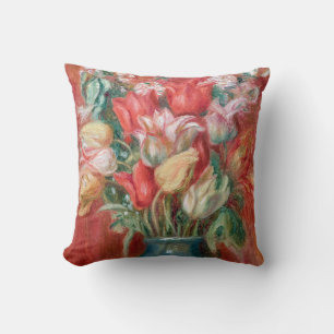 Pierre-Auguste Renoir - Tulip Bouquet Cushion
