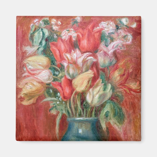 Pierre-Auguste Renoir - Tulip Bouquet Magnet (Front)