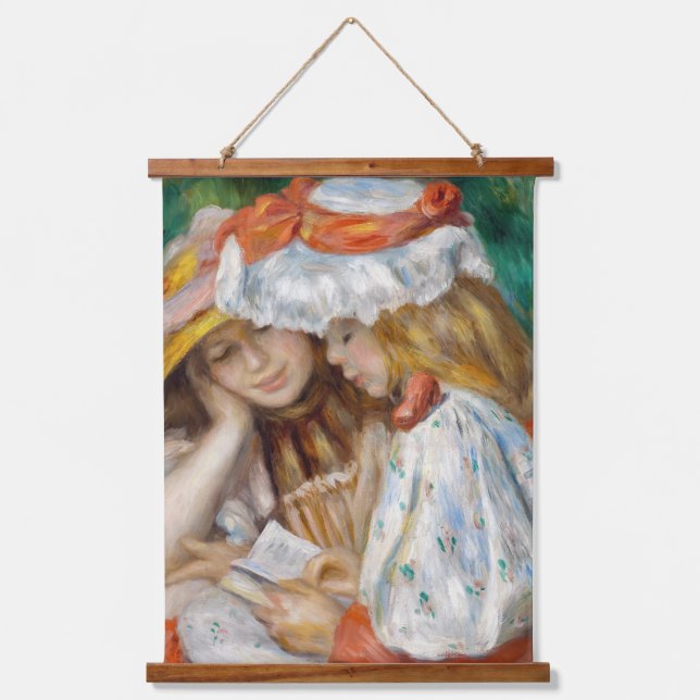 Pierre-Auguste Renoir - Two Girls Reading Hanging Tapestry (Front)