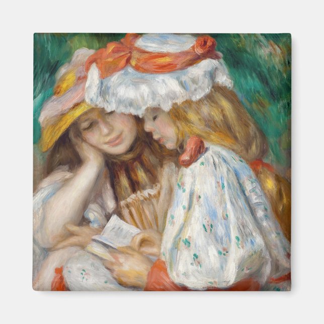 Pierre-Auguste Renoir - Two Girls Reading Magnet (Front)