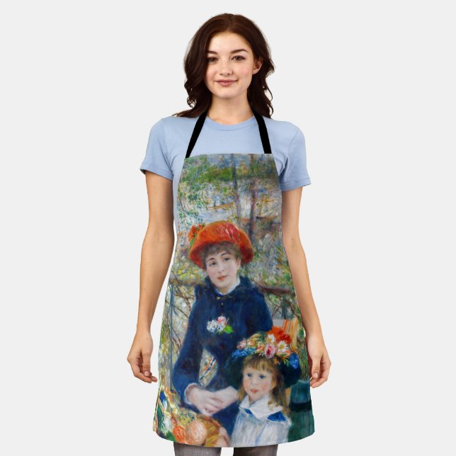 Pierre-Auguste Renoir - Two sisters on the Terrace Apron (Worn)