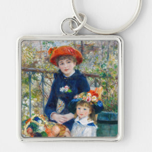 Pierre-Auguste Renoir - Two sisters on the Terrace Key Ring
