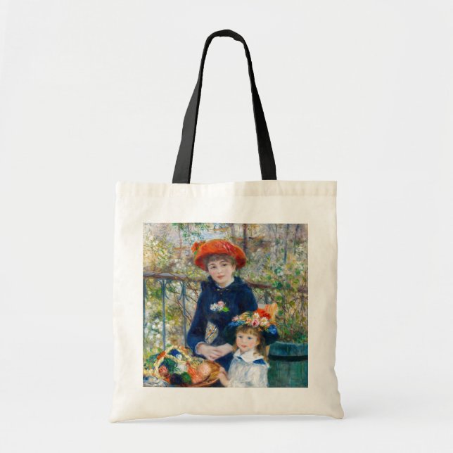 Pierre-Auguste Renoir - Two sisters on the Terrace Tote Bag (Front)