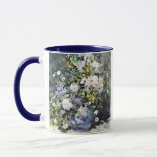 Pierre-Auguste Renoir, Vase of flowers Mug