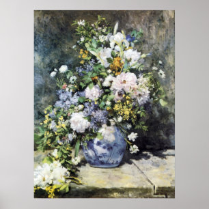 Pierre-Auguste Renoir, Vase of flowers Poster