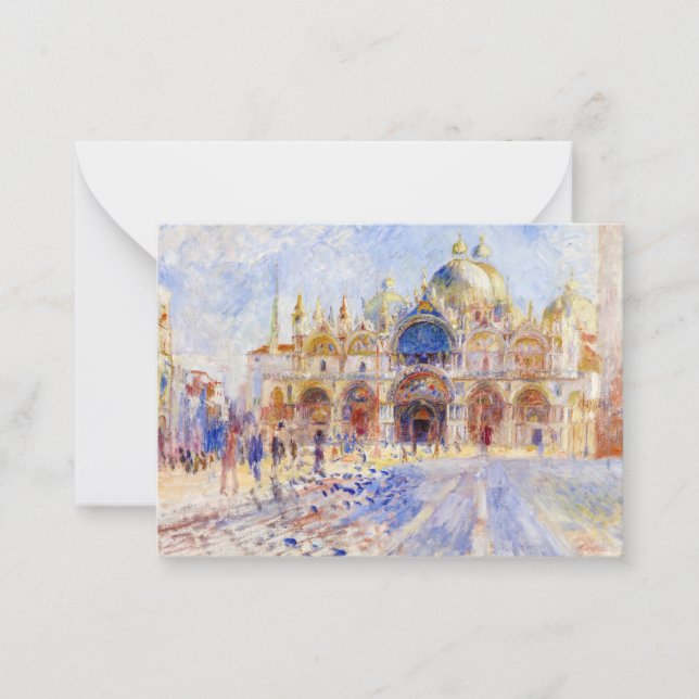 Pierre-Auguste Renoir - Venice, Piazza San Marco Card (Front)