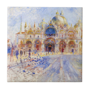 Pierre-Auguste Renoir - Venice, Piazza San Marco Ceramic Tile