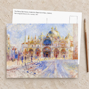 Pierre-Auguste Renoir - Venice, Piazza San Marco Postcard