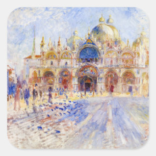 Pierre-Auguste Renoir - Venice, Piazza San Marco Square Sticker