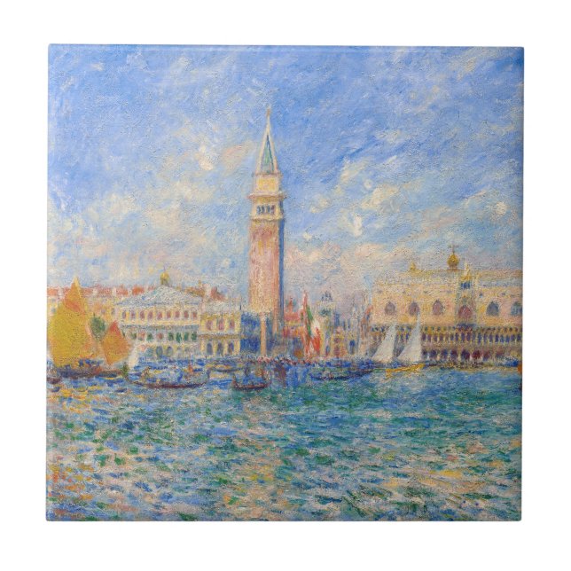 Pierre-Auguste Renoir - Venice, the Doge's Palace Ceramic Tile (Front)