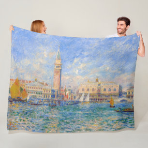 Pierre-Auguste Renoir - Venice, the Doge's Palace Fleece Blanket