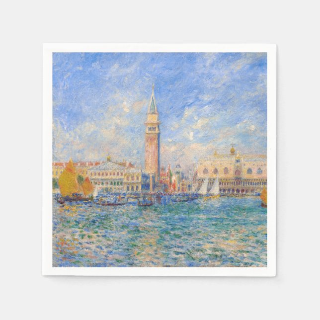 Pierre-Auguste Renoir - Venice, the Doge's Palace Napkin (Front)