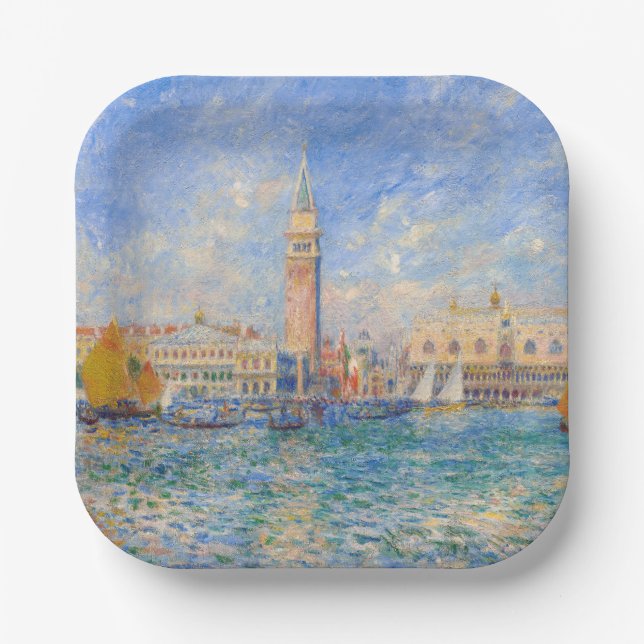 Pierre-Auguste Renoir - Venice, the Doge's Palace Paper Plate (Front)