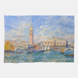 Pierre-Auguste Renoir - Venice, the Doge's Palace Tea Towel
