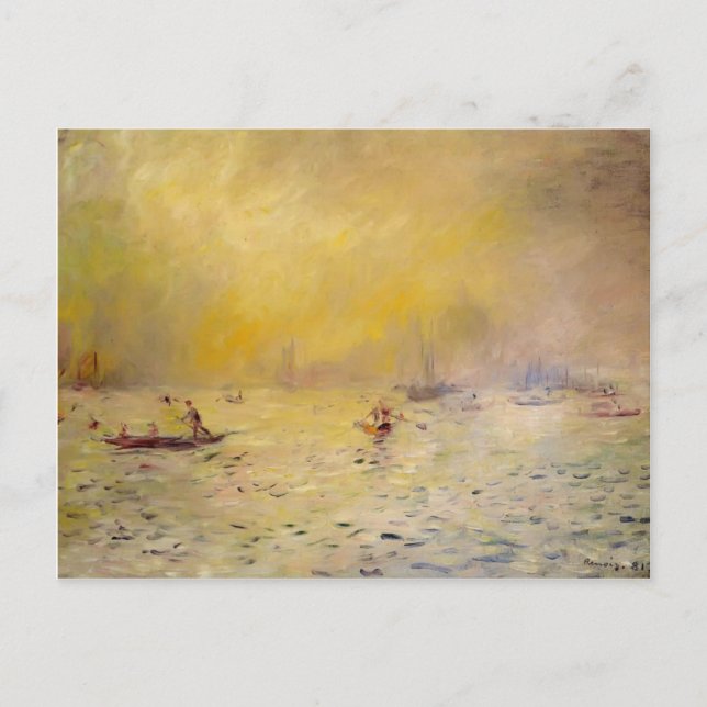 Pierre-Auguste Renoir- View of Venice, Fog Postcard (Front)
