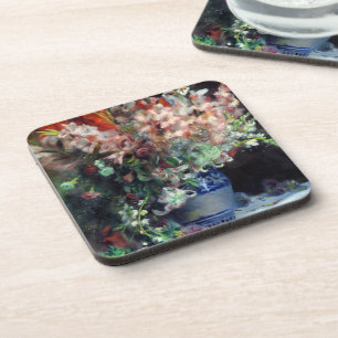 Pierre-Auguste Renoir Vintage Gladioli in a Vase Coaster