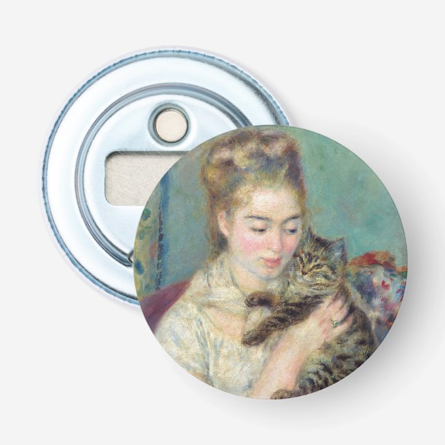 Pierre-Auguste Renoir - Woman with a Cat Bottle Opener (Front)