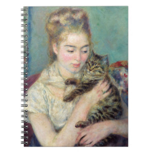 Pierre-Auguste Renoir - Woman with a Cat Notebook