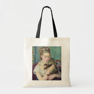 Pierre-Auguste Renoir - Woman with a Cat Tote Bag
