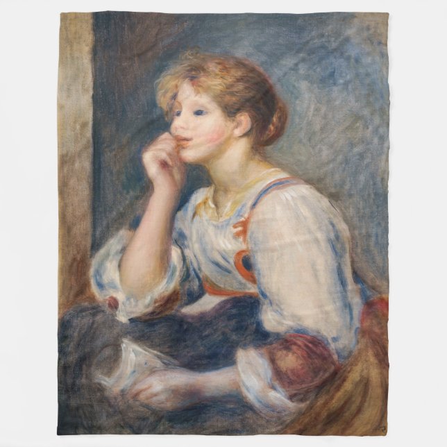 Pierre-Auguste Renoir - Woman with a Letter Fleece Blanket (Front)