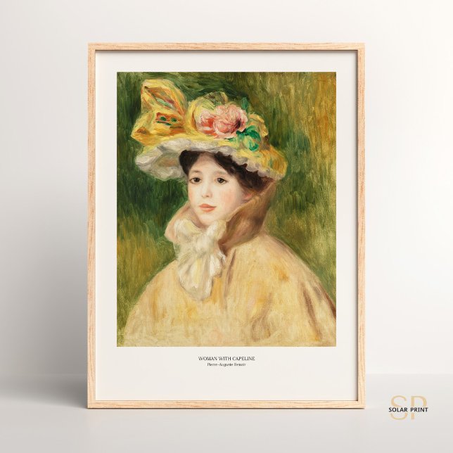 Pierre-Auguste Renoir Woman with Capeline Art Poster (Creator Uploaded)