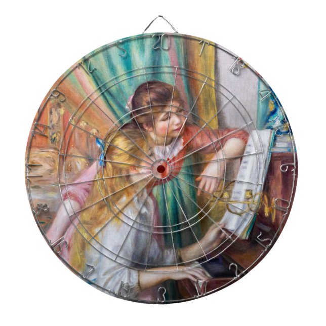 Pierre Auguste Renoir - Young Girls at the Piano Dartboard (Front)