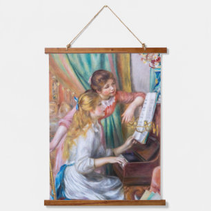 Pierre Auguste Renoir - Young Girls at the Piano Hanging Tapestry