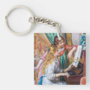Pierre Auguste Renoir - Young Girls at the Piano Key Ring