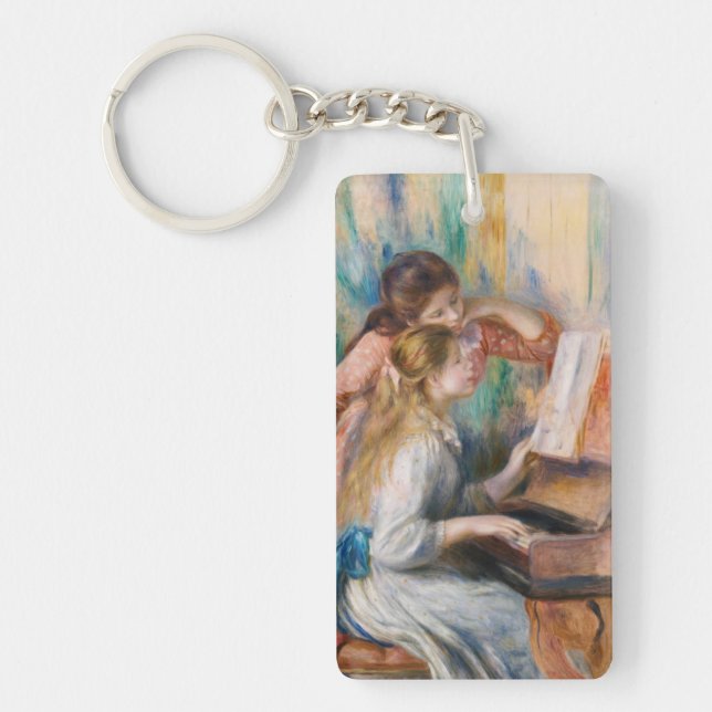 Pierre Auguste Renoir - Young Girls at the Piano Key Ring (Front)