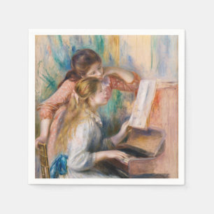 Pierre Auguste Renoir - Young Girls at the Piano Napkin
