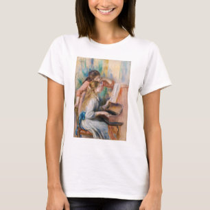 Pierre Auguste Renoir - Young Girls at the Piano T-Shirt