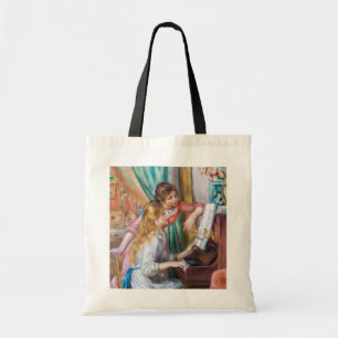 Pierre Auguste Renoir - Young Girls at the Piano Tote Bag