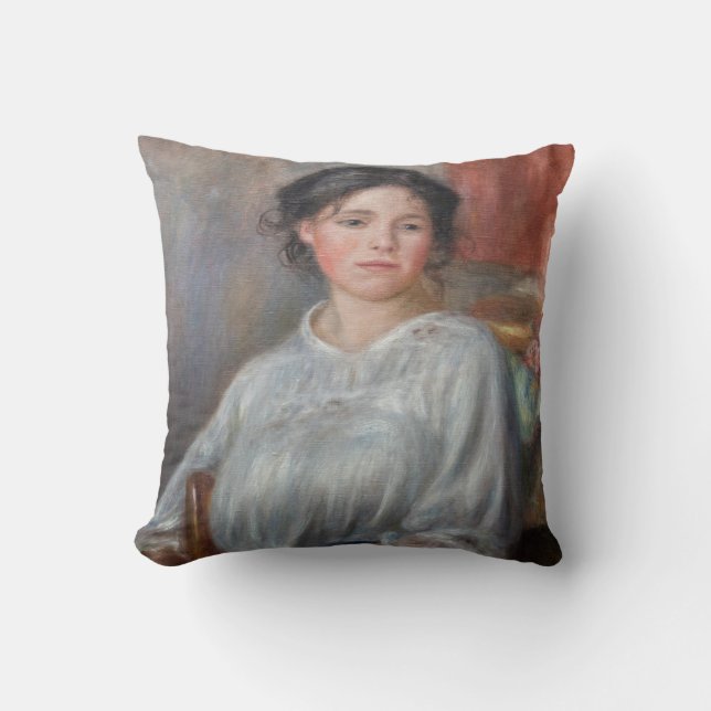 Pierre-Auguste Renoir - Young Woman Seated Cushion (Front)