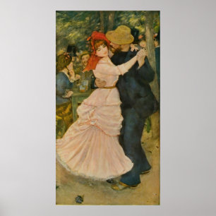 Pierre-Auguste Renoir's Dance at Bougival (1883) Poster