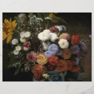 Pierre-Auguste Renoir's Flowers in a Vase (1869) Flyer