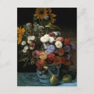Pierre-Auguste Renoir's Flowers in a Vase (1869) Postcard